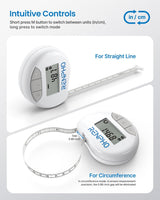 NEW Retails $45, Smart Tape Measure RENPHO Bluetooth Measuring Tapes for Body Measurement Muscle Gain Fitness Bodybuilding Retractable Circumferences Inches & cm