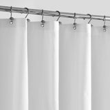 NEW ALYVIA SPRING Waterproof Fabric Shower Curtain Liner with 3 Magnets - Soft Hotel Quality Cloth Shower Liner, Light-Weight & Machine Washable - Standard Size 72x72, White