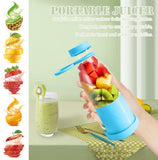 NEW 420ml Portable Electric Juicer Cup USB Rechargeable Fruit Blender Juicer Bottle Mixer Juicer Cup Blender Milkshake Maker (Purple)