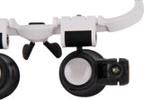 NEW Magnifying Glasses 8X 15X 23X Magnifier LED Headband Glass Eye Magnifying Repair Tool Watchmaking Coin Stamp Currency Book Errors Jewelry Necklace Magnifier Glasses Beading Biology Loupe Microscope