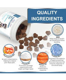 NEW Retails $50, Sealed Pittie Cool Chapo Chews 120 Glucosamine Hip & Joint Supplement for Dogs Chondroitin MSM Probiotics Hemp & Salmon Oil. Treats Arthritis Pain & Inflammation Mobility Heart & Gut Health, BB: 12/27