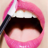 NEW 100Pcs Disposable Lip Brushes, Lip Brushes cotton swab Wands, Lipstick Applicator, Lint Free Makeup Applicators (Black)