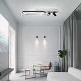 NEW Tioolo Modern Ceiling Lamp, LED Linear Ceiling Light Fixture, 45W Dimmable Ceiling Light with Remote, Acrylic Flush Mount Chandelier Ceiling Lighting for Kitchen Dining Room Bedroom Corridor!