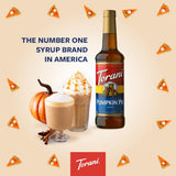 NEW Torani Pumpkin Pie Flavour Syrup 750 Milliliter, BB: 08/26