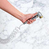 NEW Yunnyp Plastic PVC Spring Shower Hose, ABS Spring Flexible Shower Hose for Water Plumbing Toilet Bidet Sprayer Bathroom