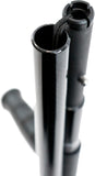 NEW Retails $150, KMINA - Folding Carbon Fiber Crutches (Open Cuff), Adjustable Forearm Pair, Adults, Black