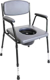 NEW Retails $250, PEPE Mobility Commode Chair for Seniors with Padded Frame (Up to 363 Lbs), Portable Toilet Bedside Bucket, Stool Adults, Chamber Pot Elderly