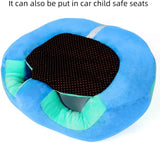 NEW SeaISee Baby Support Seat Sofa Plush Soft Animal Shaped Baby Learning to Sit Chair Keep Sitting Posture Comfortable for 3-16 Months (Green & Blue)