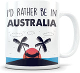 NEW Australia Souvenir - Beach Vacation Themed Gift for Women and Men Who Travel - I Love Australia Coffee Mug for Snowbirds, Travelers, or Expats