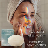NEW Retails $14, GOOD TIME Gentle Cleansing Face Bar Award Winning - Fragrance-Free, Moisturizing & Skin-Protective - Plastic Free - Suitable for All Skin Types - Single