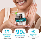 NEW Sealed, Face Moisturizer Retinol Cream, Anti Aging Neck Firming Cream, Collagen Day & Night Face Cream with Hyaluronic Acid for Women & Men, 1.85 Fl Oz, BB: 03/28