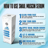 NEW Sealed Snail Mucin Serum 100ml - 96% Snail Secretion Filtrate for Smooth, Healthy Skin - Mucin Power Essence for Face, Dull Skin & Fine Lines, Korean Skincare, BB: 06/27