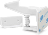 NEW Child Cabinet Locks | INVISIBLE DESIGN Baby Proof Safety Locks for Cabinets | Easy Adhesive (3M) NO TOOLS NEEDED No Drilling Closet and Drawer Latches | 12 Pack! (White)