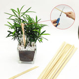 NEW Worown 30 pcs 11.8 Inch Strong Natural Bamboo Sticks, Wooden Craft Sticks, Extra Long Sticks, Wood Strips for Craft Projects, 3/8 Inch Width
