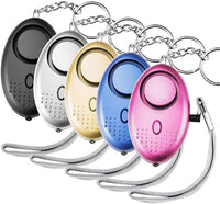 NEW 4 Pack 140DB Personal Security Alarm, Safesound Personal Alarm Keychain with Mini Led Lights, Emergence & Safety Personal Alarm for Kids, Students, Women, Night Workers, Elderly Protection.