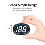 NEW H2 USB GPS Car Hud Head Up Display Speedometer Windshield Projector Speeding Alarm Compass Car Auto Accessories, Green Light