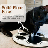 NEW Suction Cup Cat Toys for Indoor Cats Interactive Suction Cup Cat Wand Toy Feather Teaser for Indoor Cats & Kittens Multi Surface Base for Hands Free Play