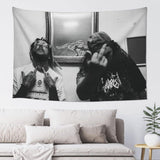 NEW BLOOMBOMBS Suicide Music Boys Tapestry Wall Hanging For Bedroom Living Room Dormitory Aesthetic Blanket Home Decor Tapestries 60×40 Inch