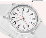 NEW White Waterproof Nursing Watch for Medical Students,Doctors,Women Nurse Watches with Second Hand and 24 Hour, Ladies Wristwatch