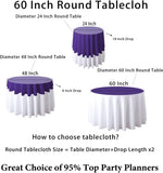 NEW DUOBAO Rose Gold Sequin Tablecloth Round 47 Inches Shimmer Tablecloth Overlay