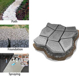 NEW Anothera 13.7"x13.7"x1.6" Walk Maker Reusable Concrete Path Maker Molds Stepping Stone Paver Yard Patio Lawn Garden DIY Walkway Pavement Paving Moulds (Irregular)