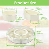 NEW Divided Rotating Serving Tray with Lid and Handle, Container for Fruits Snacks Veggie Charcuterie, Snack Spinner Organizer, Snack Trays Serving Tray with Lid