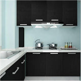 NEW 2 Rolls (17"X78") Black Wood Grain Thickening Wallpaper Film Furniture Kitchen Vinyl Wall Paper Cupboard Tables DIY Renovation Wallpaper