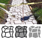 NEW Anothera 13.7"x13.7"x1.6" Walk Maker Reusable Concrete Path Maker Molds Stepping Stone Paver Yard Patio Lawn Garden DIY Walkway Pavement Paving Moulds (Irregular)