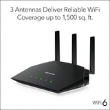 NEW NETGEAR 4-Stream WiFi 6 Router (RAX10) – AX1800 Wireless Speed (Up to 1.8 Gbps) | 1,500 sq. ft. Coverage - Retails $106+