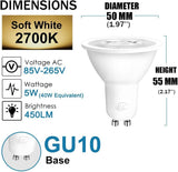 NEW iLC GU10 LED Light Bulb Color Changing 12 Colors 3W Dimmable Warm White 2700K RGB LED Light Bulbs with Remote Control, 20 Watt Equivalent (Pack of 4)