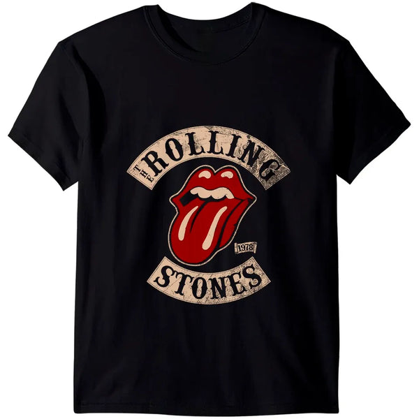 NEW Vintage Rolling Stones US 1978 Tour T-Shirts Black Sz S