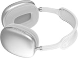 NEW Amonida P9 Headphones, Headphones Clear Sound Quality ABS Material Convenient for Laptop (Silver/White)