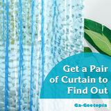 NEW 2pk Ga-Geetopia EVA 3D Blue Pearl Water Cube Plastic Shower Curtain Liner - Premium Light Weight 36" x 72" Blue Bathroom Shower Showroom Curtain Liner with Rustproof Metal Gromments and Weighted Magnet