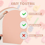 NEW Retails $80, Magnetic Wall Decal Arch: 31" x 39" Magnetic Chalk Board Sticker -for Kids & Playroom (Taupe Pink）