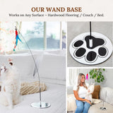 NEW Suction Cup Cat Toys for Indoor Cats Interactive Suction Cup Cat Wand Toy Feather Teaser for Indoor Cats & Kittens Multi Surface Base for Hands Free Play