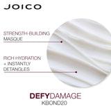 NEW Joico Defy Damage KBOND20 Power Masque | For Stronger, Hydrated Hair | Color-Safe | Rebuild & Protect Bonds | Paraben-Free | Animal-Test Free Formula | 5.1 oz - Retails for $45!