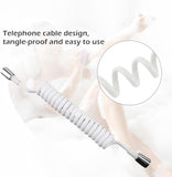 NEW Yunnyp Plastic PVC Spring Shower Hose, ABS Spring Flexible Shower Hose for Water Plumbing Toilet Bidet Sprayer Bathroom