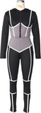 NEW Retails $65, Erichman Women's 2 PCS Fashion Stitching Colors Yoga Sports Suit Long Sleeve Front Zip Hooded Top High Waist Leggings, Sz M