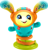 Item shows light use! Fisher-Price Baby & Toddler Learning Toy Dj Bouncin’ Beats with Music Lights & Bouncing Action for Ages 6+ Months, Retails $63