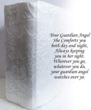 NEW Guardian Angel Gift Ornament Glass, White Crystal Box, Holy Angel Prayer, Blessing Gift for Women and Men (Your Guardian Angel Box)