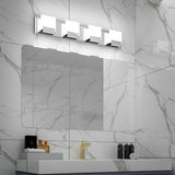 NEW Retails $118, SOLFART 3 Color Temperature Dimmable 4 Light Bathroom Light Fixtures Over Mirror Adjustable LED Vanity Lighs 3000K/ 4500K/ 6000K 3C