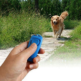 NEW Portable Dog Training Clickers and Whistle in One Stop Barking Training Tool Pet Supplies for Dog Cats Puppy Birds Horses (BLACK)