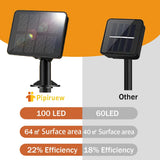 NEW Pipiruew Outdoor 2 Pack 66FT 200 LED Solar Powered IP65 Waterproof with 8 Lighting Modes Fairy Lights, Warm White