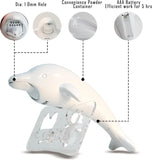 NEW Hisuny Electric Coffee Art Carving Pen (Dolphin) Dredge Shaker, Cute Dolphin Salt Pepper Dredge Shakers, 0.5oz/15g Electric Coffee Art Carving Pen Barista Seasonings Spice Shakers Ideal for Salt, Spice, Sugar