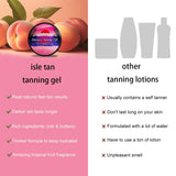 NEW Isletan Intensive Tanning Gel Peach, Tanning Gel for Outdoor Sun, 200G! Quick Results