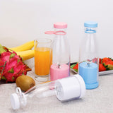NEW 420ml Portable Electric Juicer Cup USB Rechargeable Fruit Blender Juicer Bottle Mixer Juicer Cup Blender Milkshake Maker (Purple)