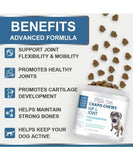 NEW Retails $50, Sealed Pittie Cool Chapo Chews 120 Glucosamine Hip & Joint Supplement for Dogs Chondroitin MSM Probiotics Hemp & Salmon Oil. Treats Arthritis Pain & Inflammation Mobility Heart & Gut Health, BB: 12/27