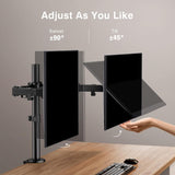 NEW Retails $65 ErGear Dual Monitor Desk Mount, Fully Adjustable Dual Monitor Arm for 2 Computer Screens up to 32 inch, Heavy Duty Dual Monitor Stand for Desk, Holds up to 17.6 lbs per Arm, EGCM1