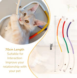 NEW Petelligent 2-Pack Bent Cat Rope Toy, Pet Chew Toys, Interactive Tease Toys for Cats and Kittens, Bite-Proof Playthings, Cotton Rope Kitten Toys for Dental Care and Stress Relief, Pet Supplies