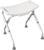 NEW Retails $77, Drive Medical Folding Shower Chair Without back, 1 count, White